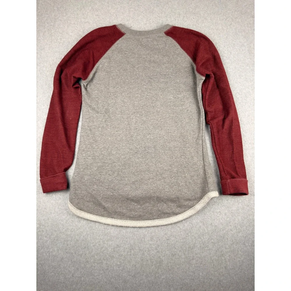 Pennant Sportswear Eastern Kentucky Raglan Sweatshirt Grey Maroon Medium
